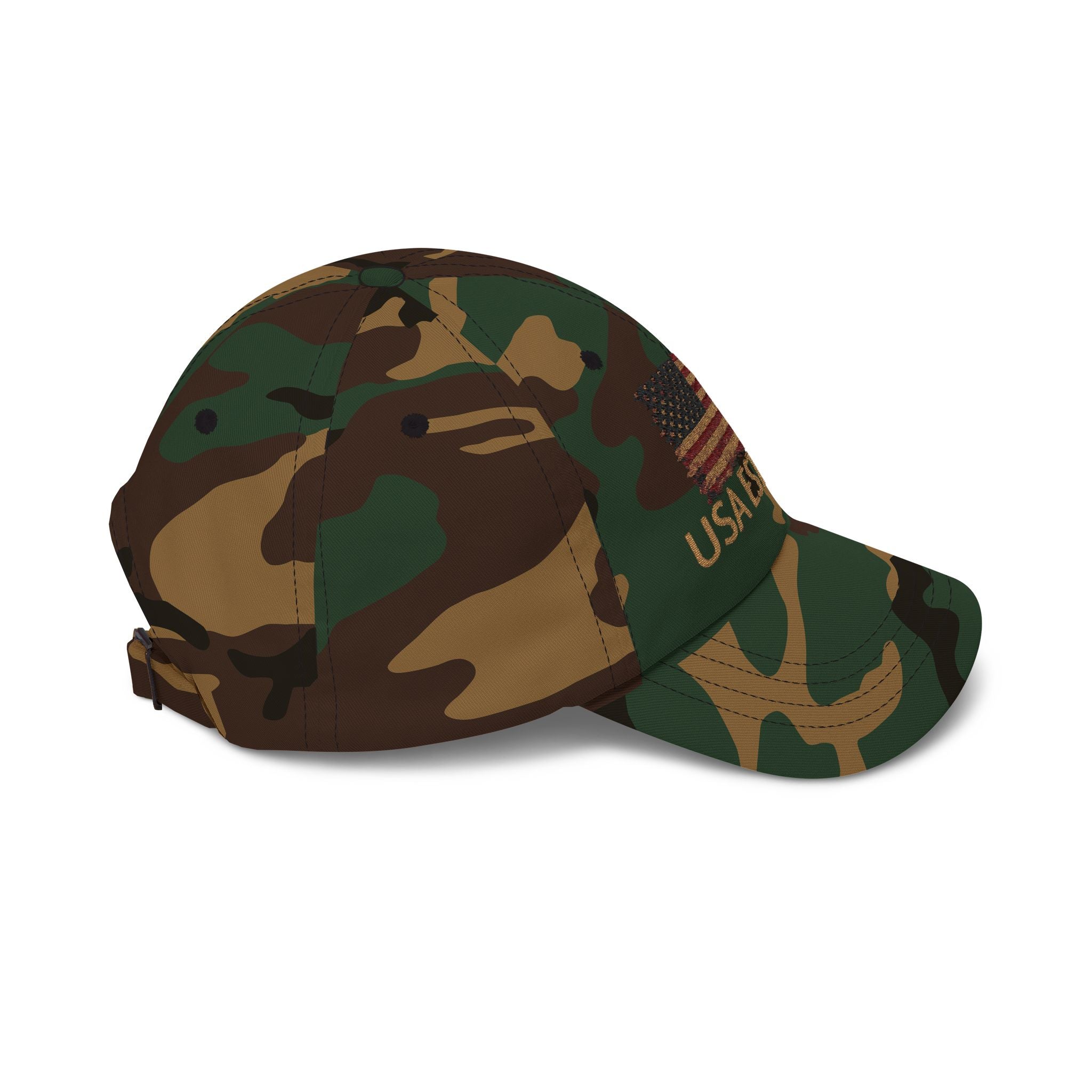 Distressed American Flag Dad Cap — Vintage USA