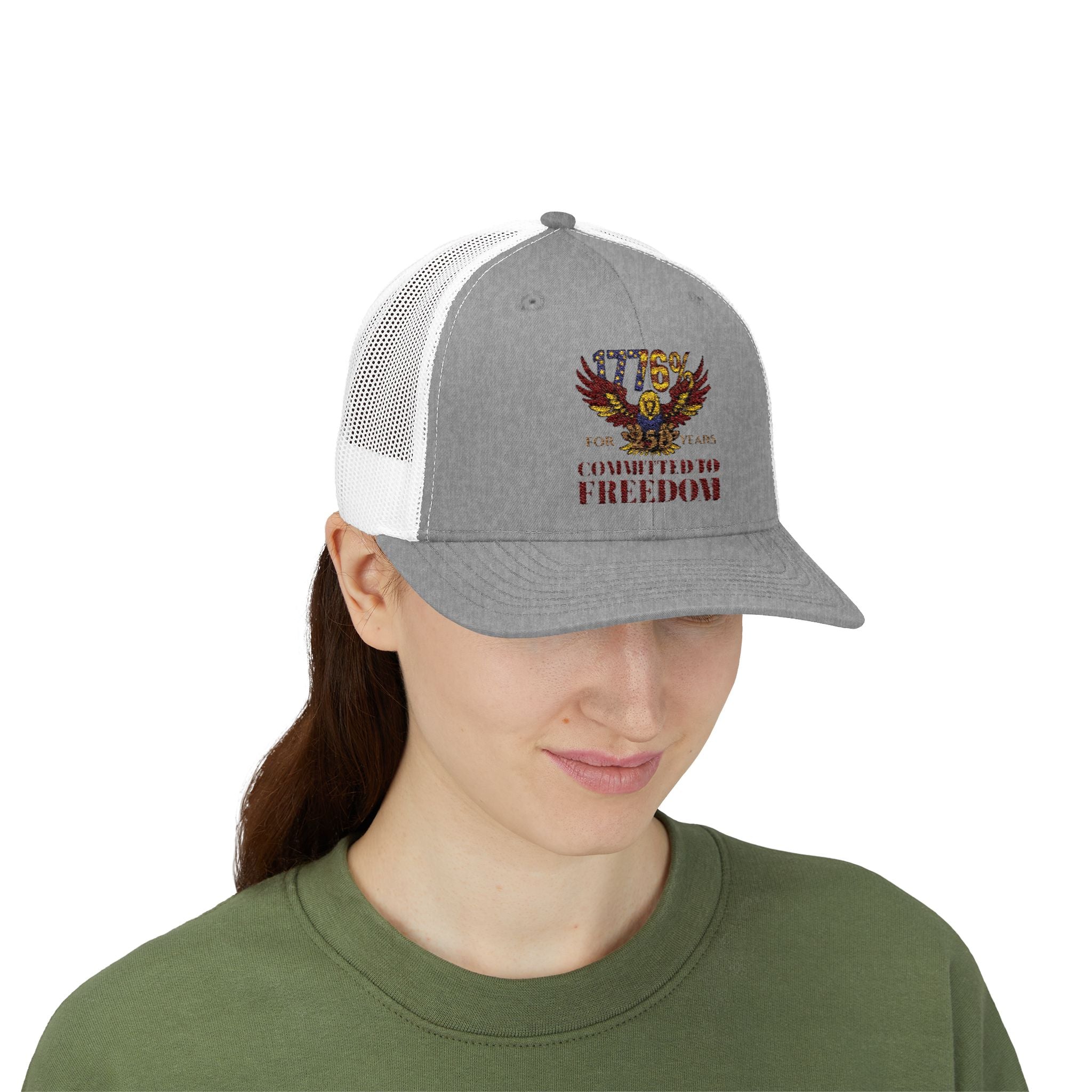 1776% Committed to Freedom Snapback Trucker Cap
