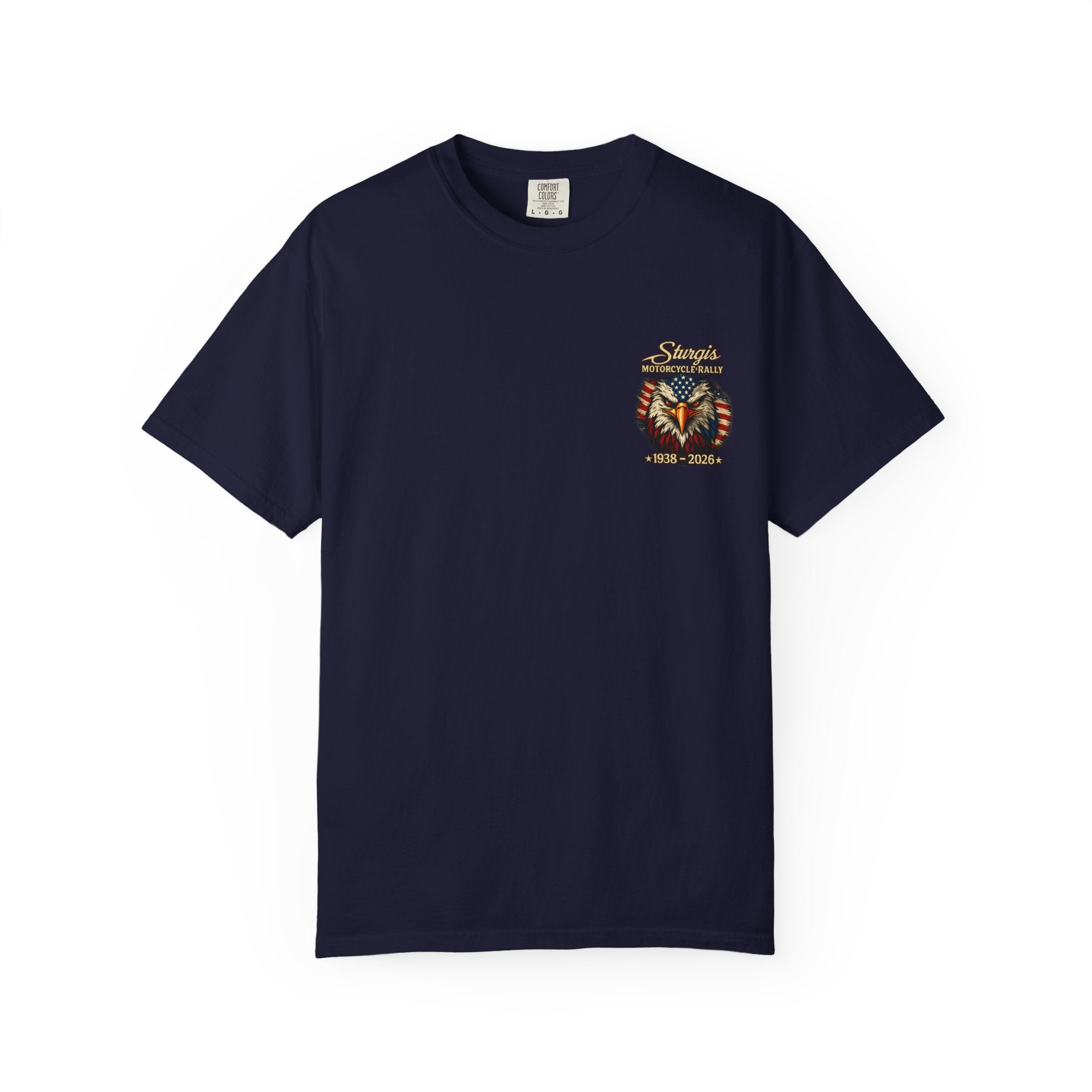 Sturgis Freedom Rally T-Shirt — Eagle Graphic with Rally Dates