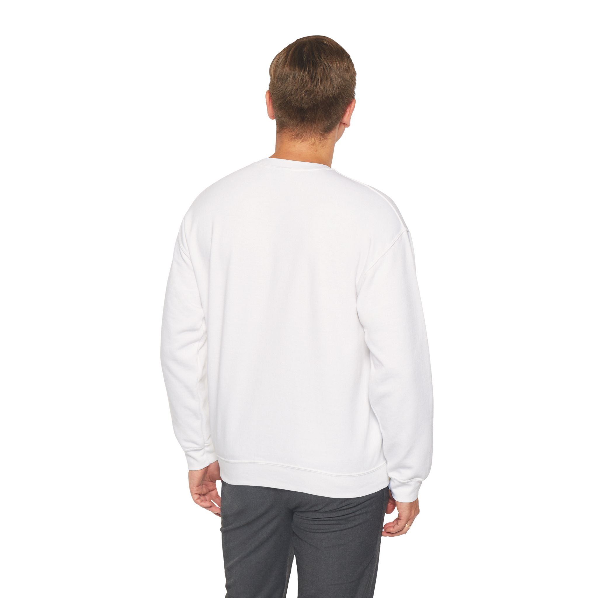 Distressed Flag Crewneck Sweatshirt — Embroidered Vintage American Flag Pullover