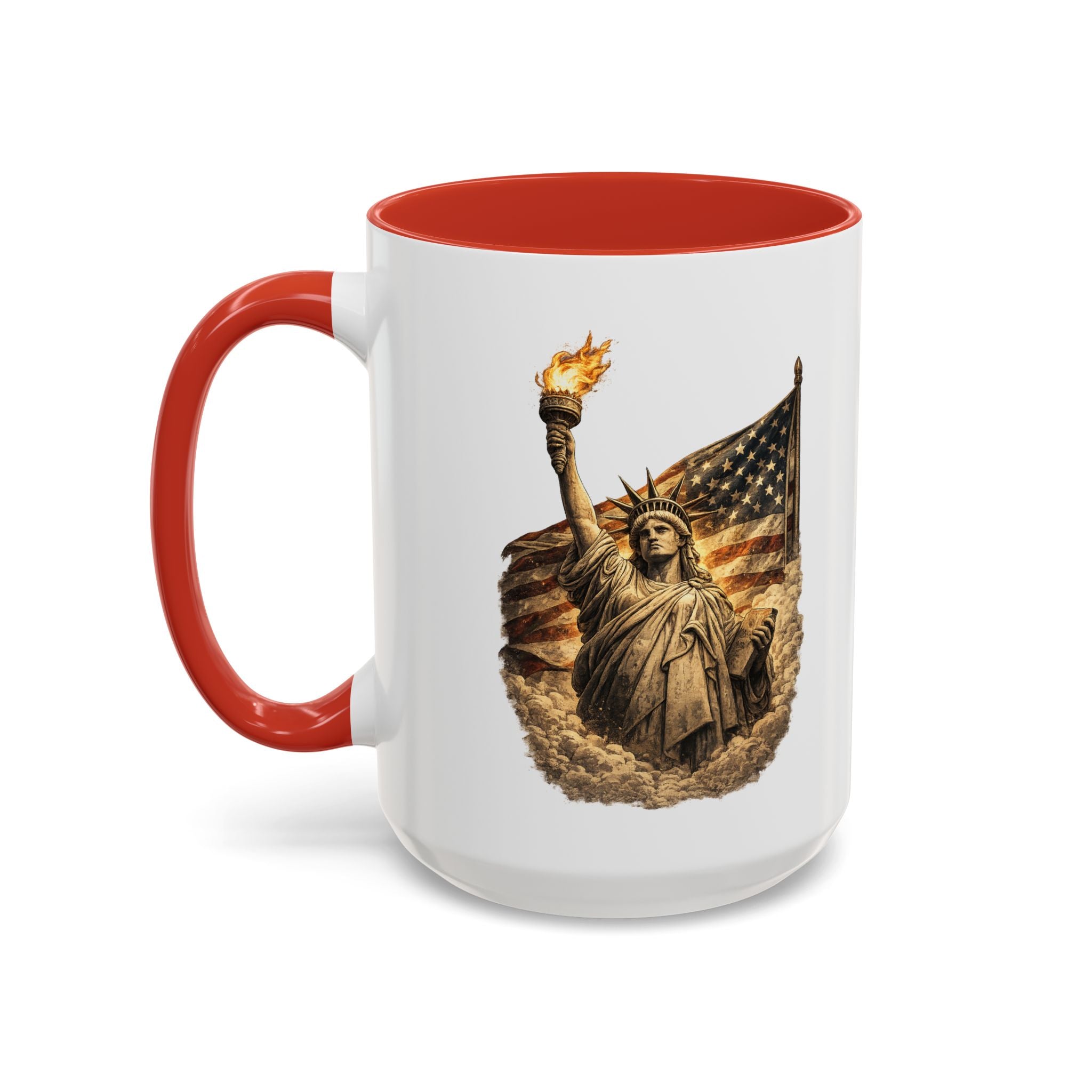 Lady Liberty Ceramic Mug for Coffee Lovers