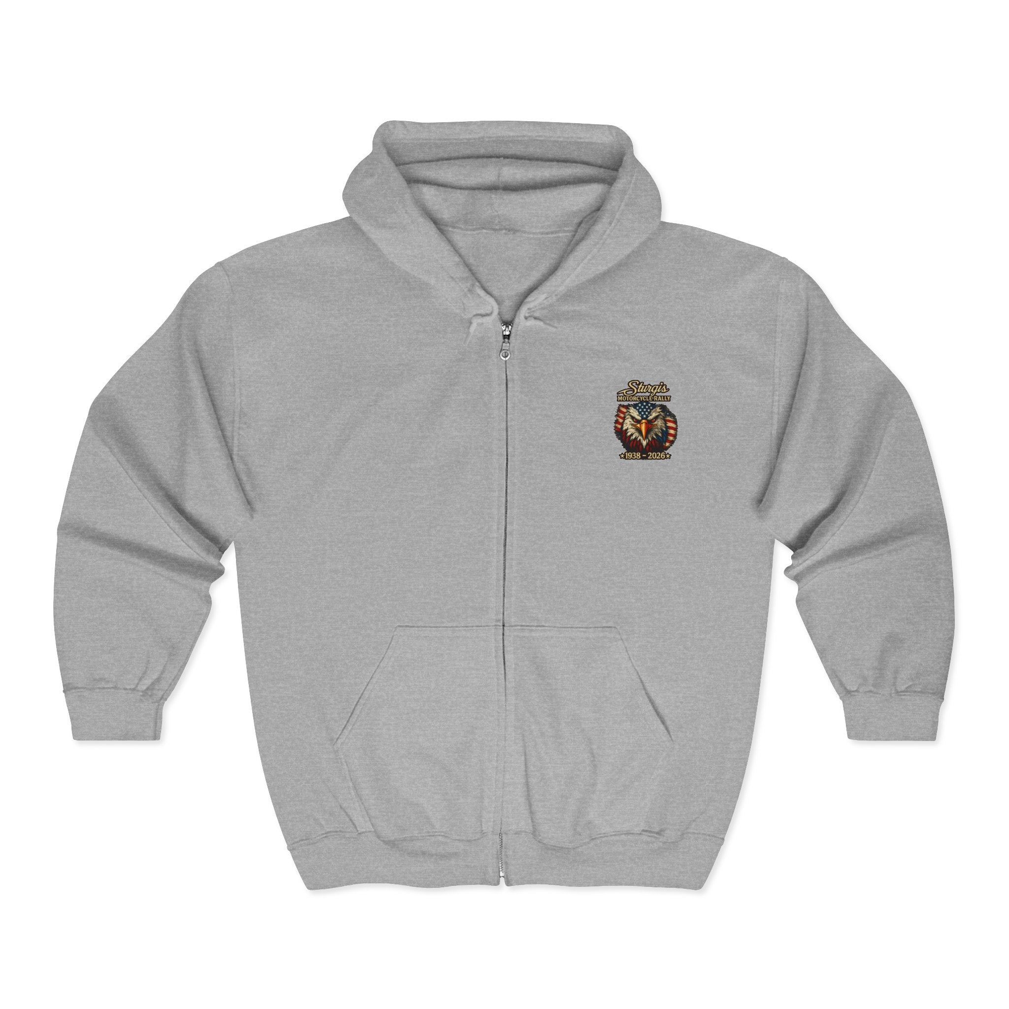 Sturgis Motorcycle Freedom Rally Hoodie (Front & Back Print)