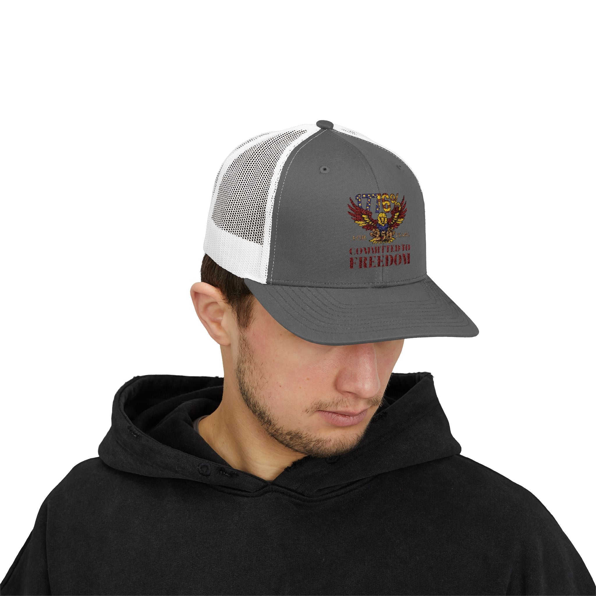 1776% Committed to Freedom Snapback Trucker Cap