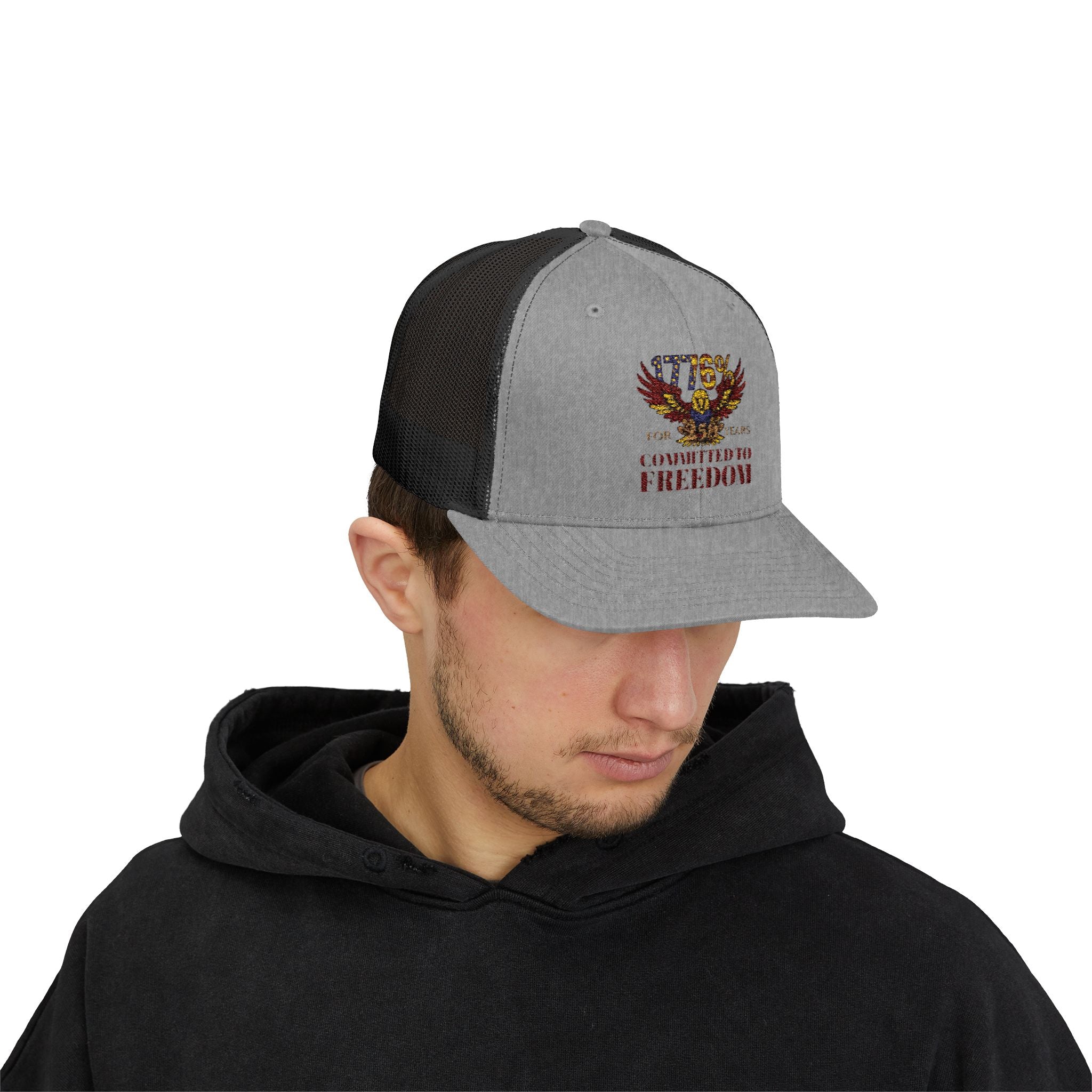 1776% Committed to Freedom Snapback Trucker Cap