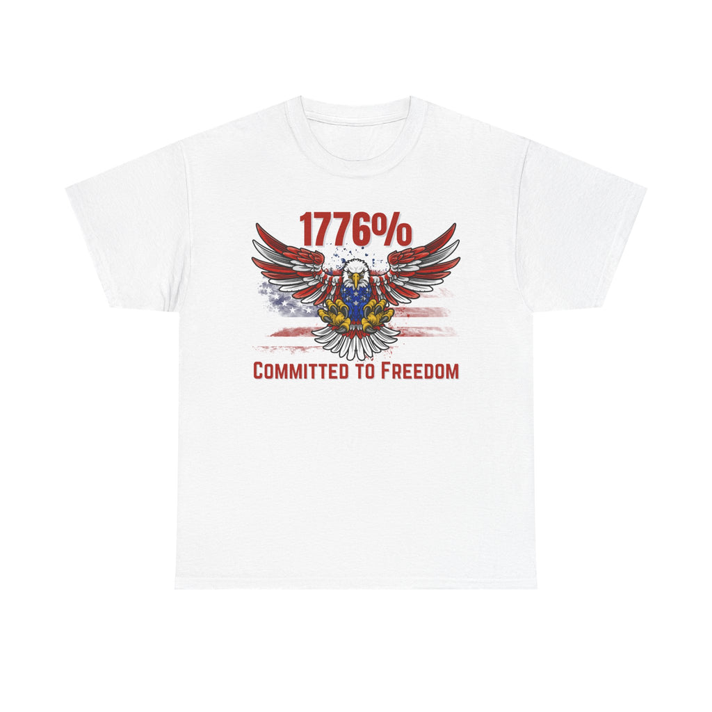 1776% Committed to Freedom Unisex Cotton Tee