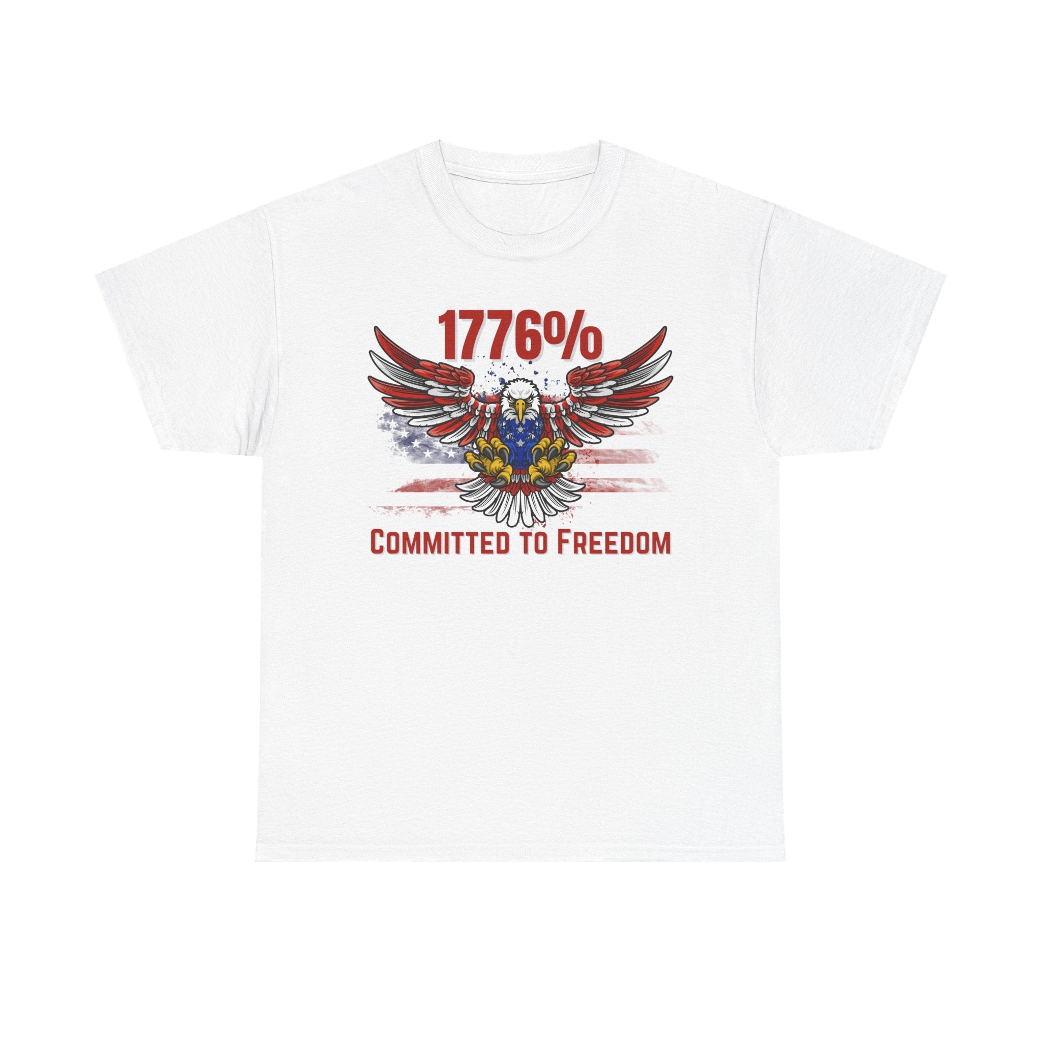 1776% Committed to Freedom Unisex Cotton Tee
