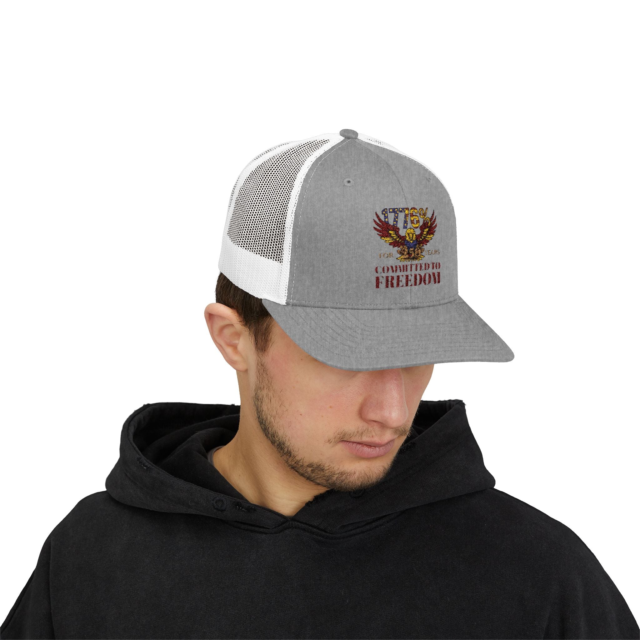 1776% Committed to Freedom Snapback Trucker Cap