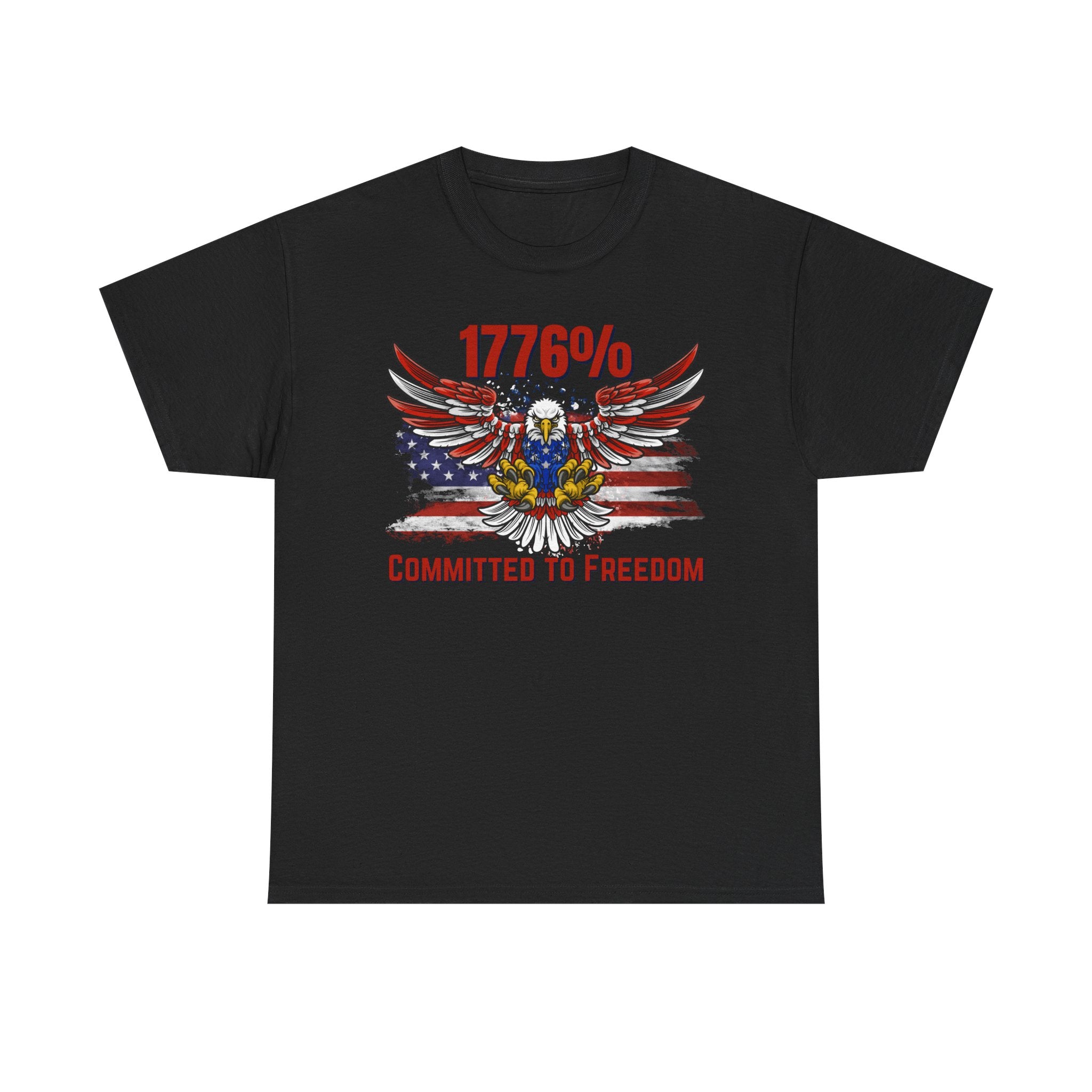 1776% Committed to Freedom Unisex Cotton Tee