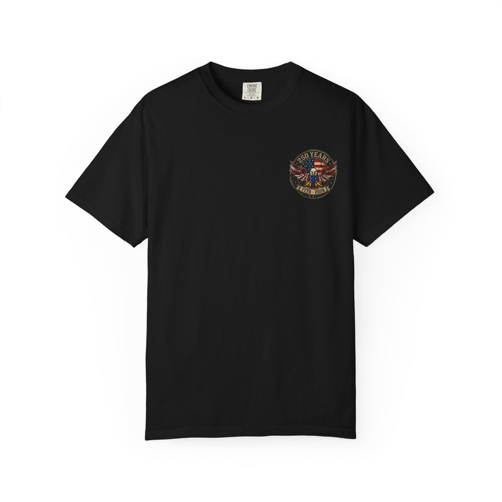 America Motorcycle Unisex Tee Front and Back Design
