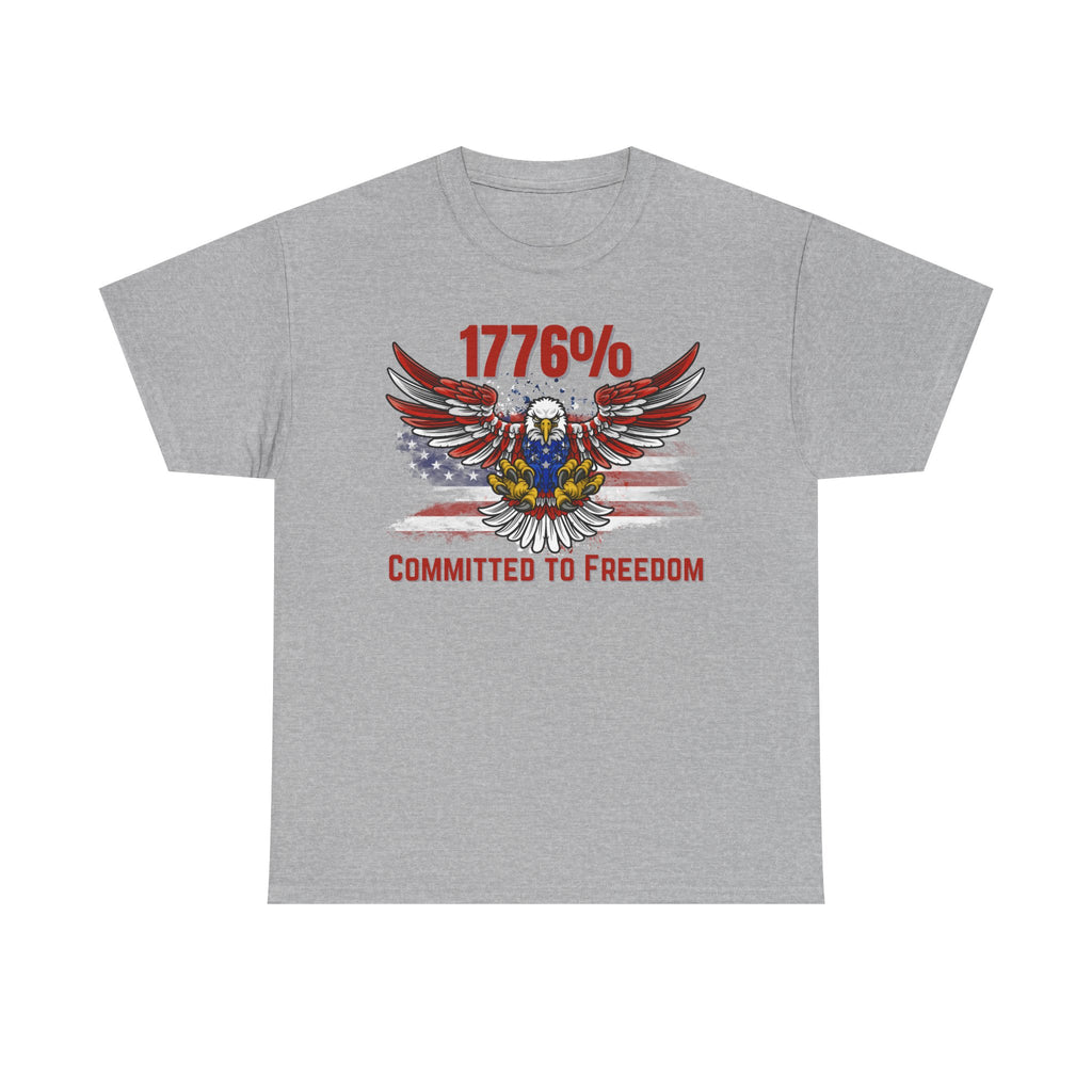 1776% Committed to Freedom Unisex Cotton Tee