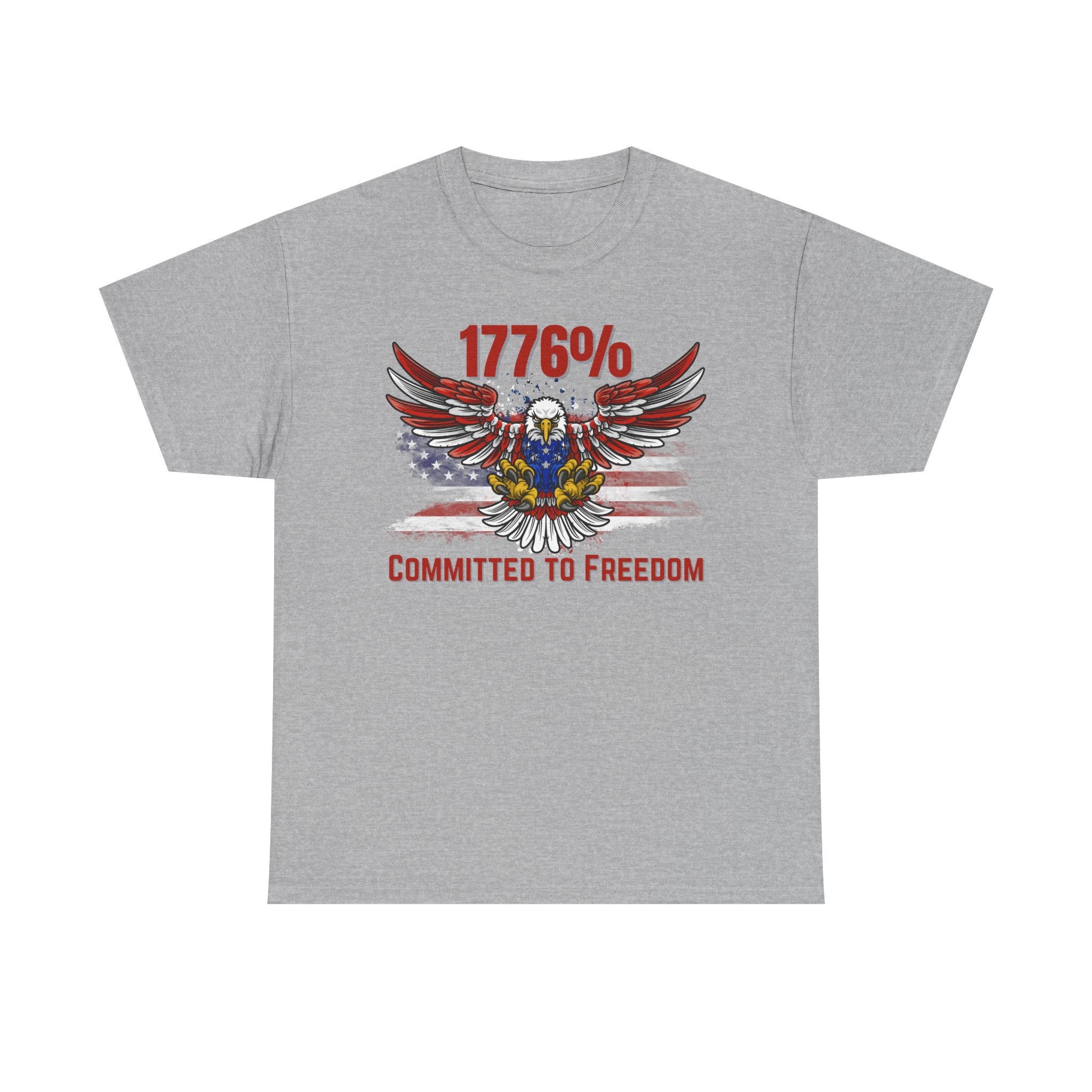 1776% Committed to Freedom Unisex Cotton Tee