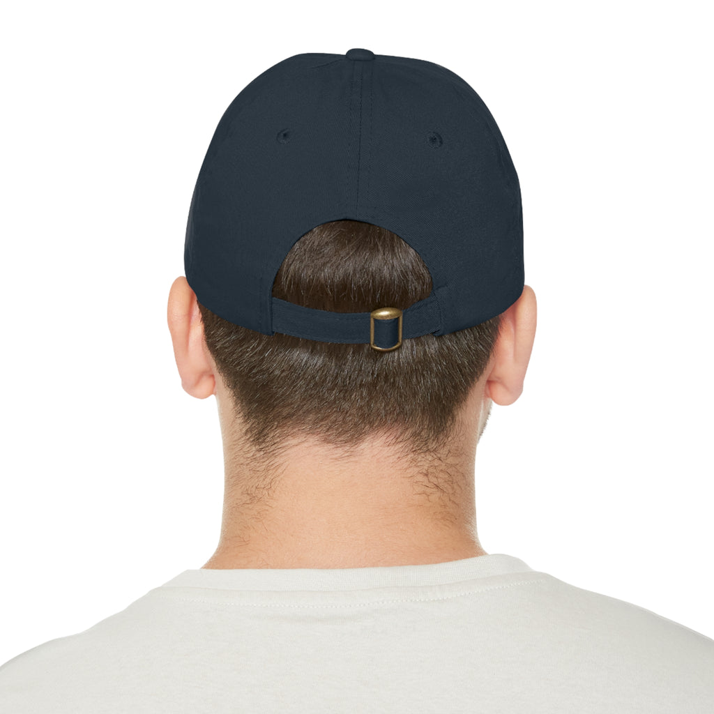 1776% Committed to Freedom Dad Hat with Leather Patch (Rectangle)