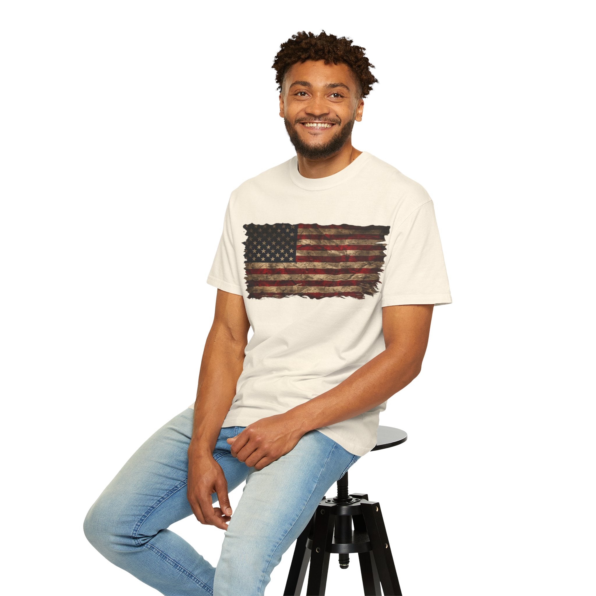 Distressed Flag Unisex Tee