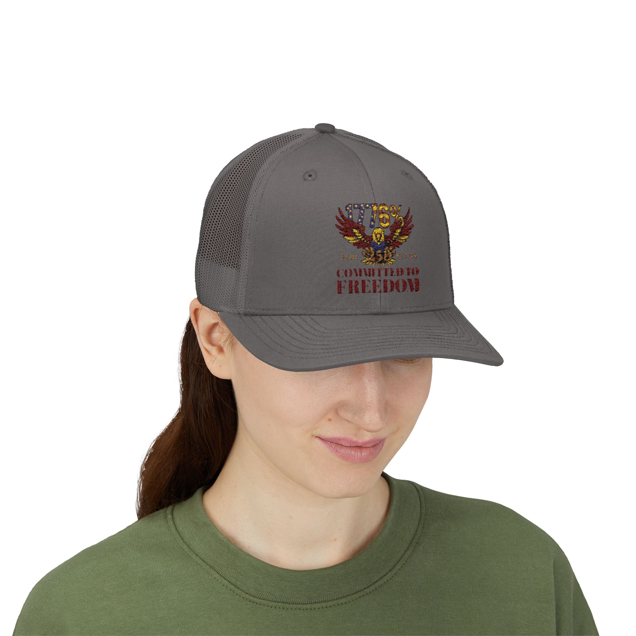 1776% Committed to Freedom Snapback Trucker Cap