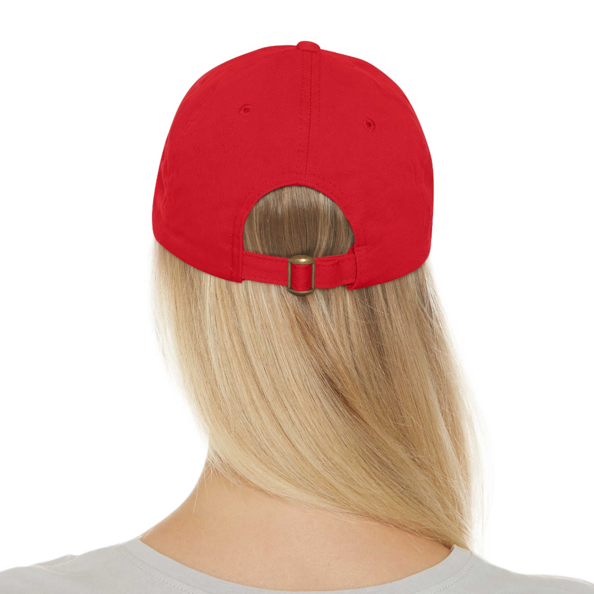 1776% Committed to Freedom Dad Hat with Leather Patch (Rectangle)