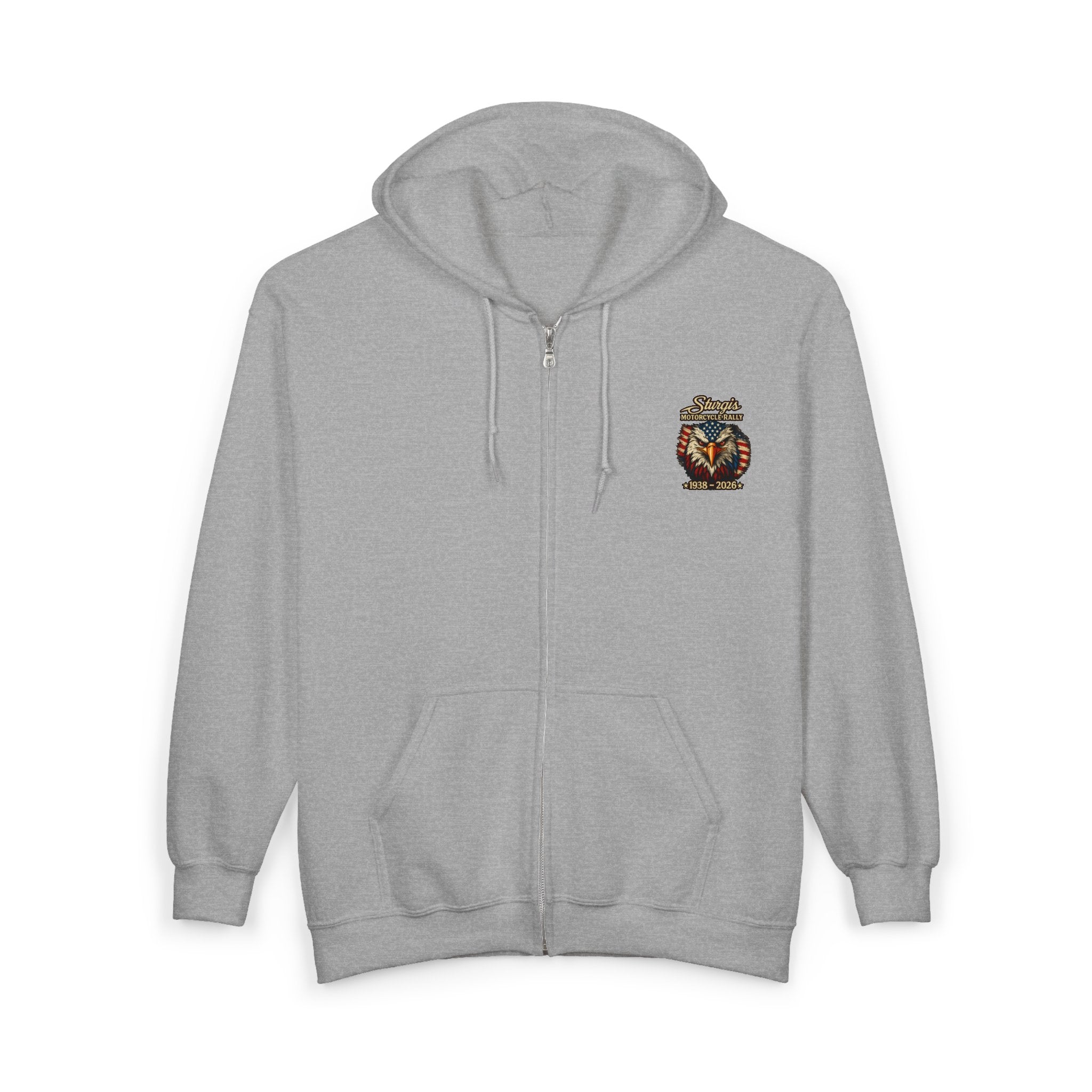 Sturgis Motorcycle Freedom Rally Hoodie (Front & Back Print)