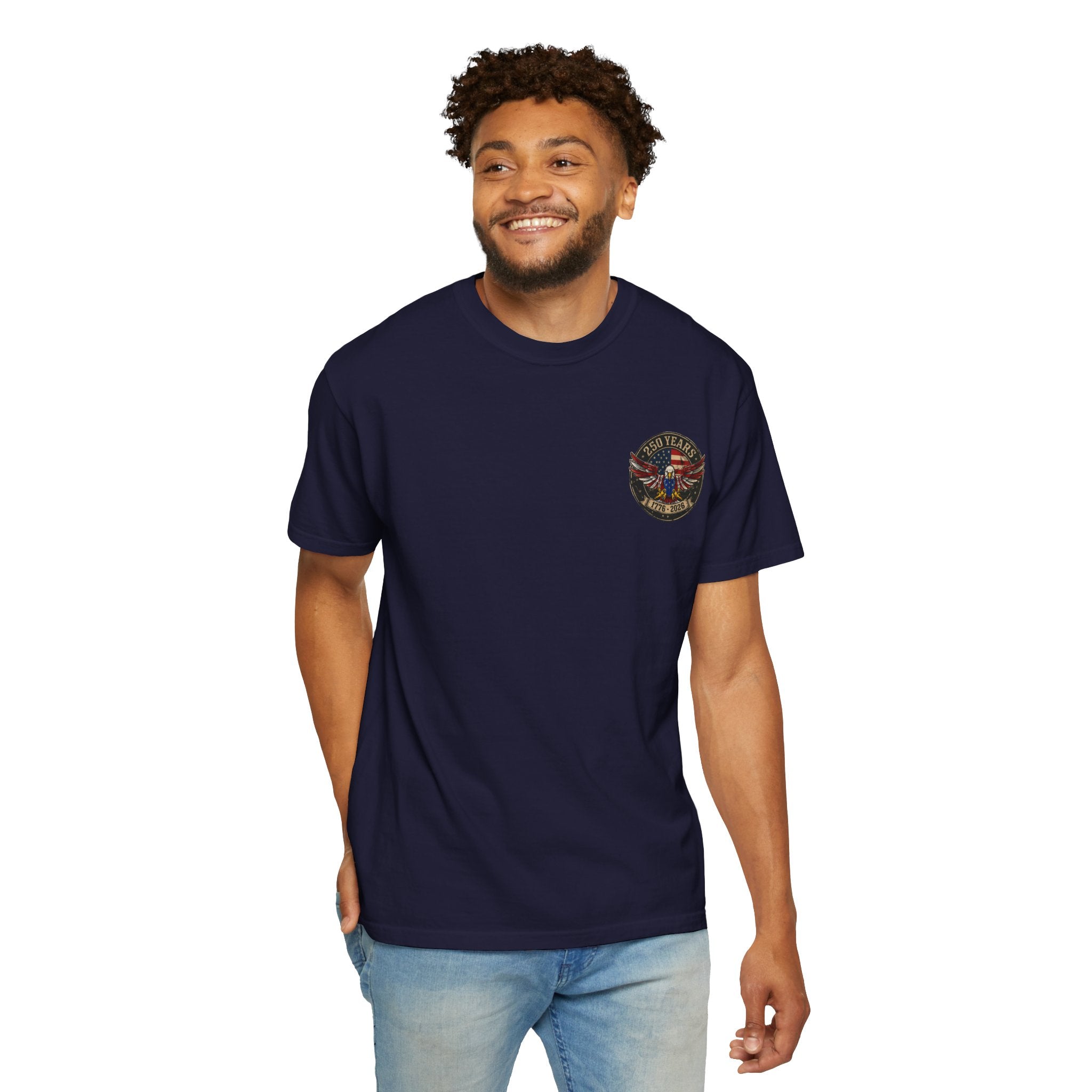 America Motorcycle Unisex Tee Front and Back Design