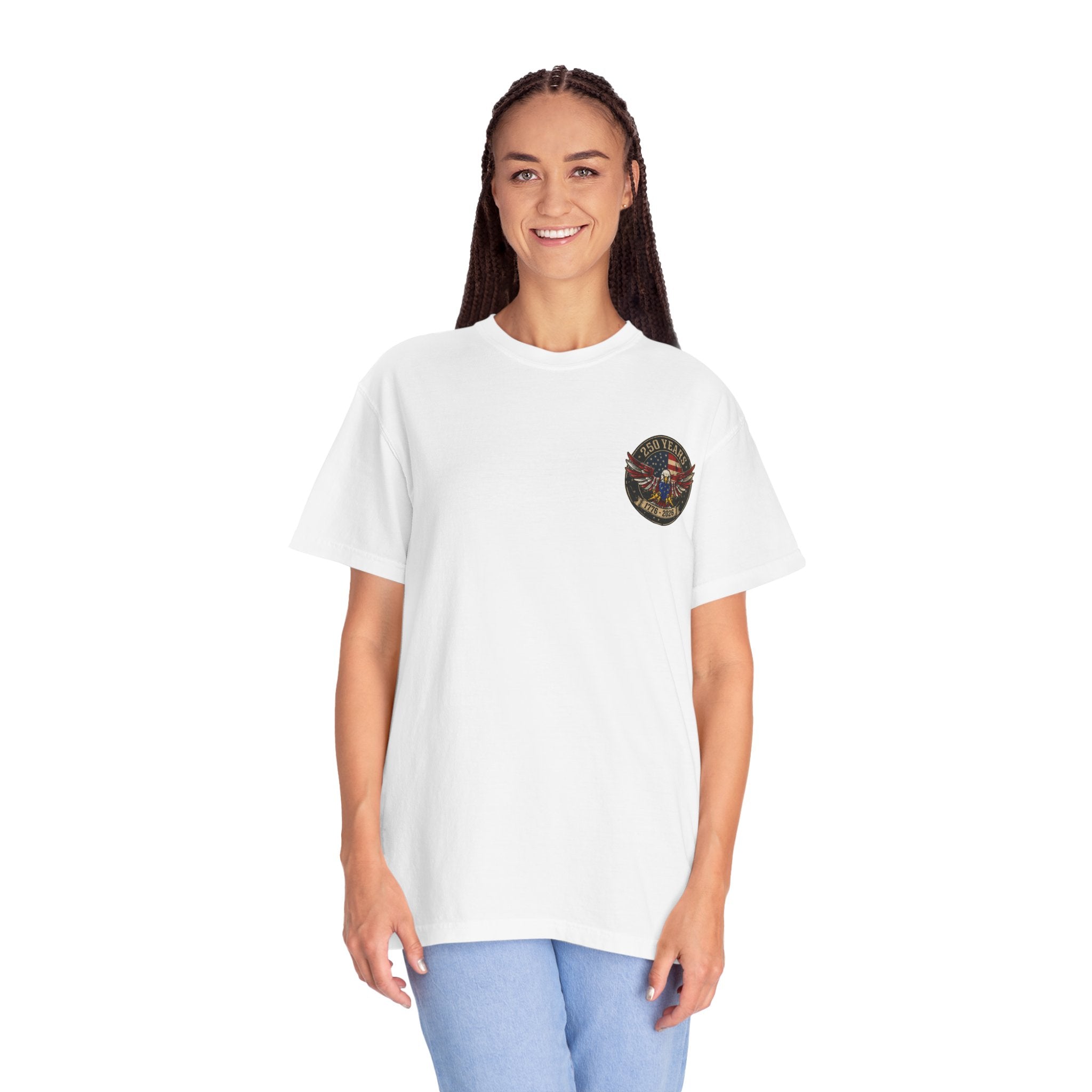 America Motorcycle Unisex Tee Front and Back Design