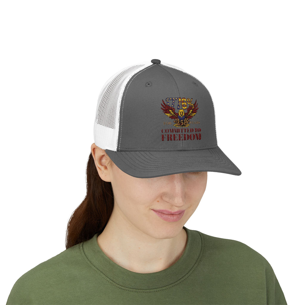 1776% Committed to Freedom Snapback Trucker Cap