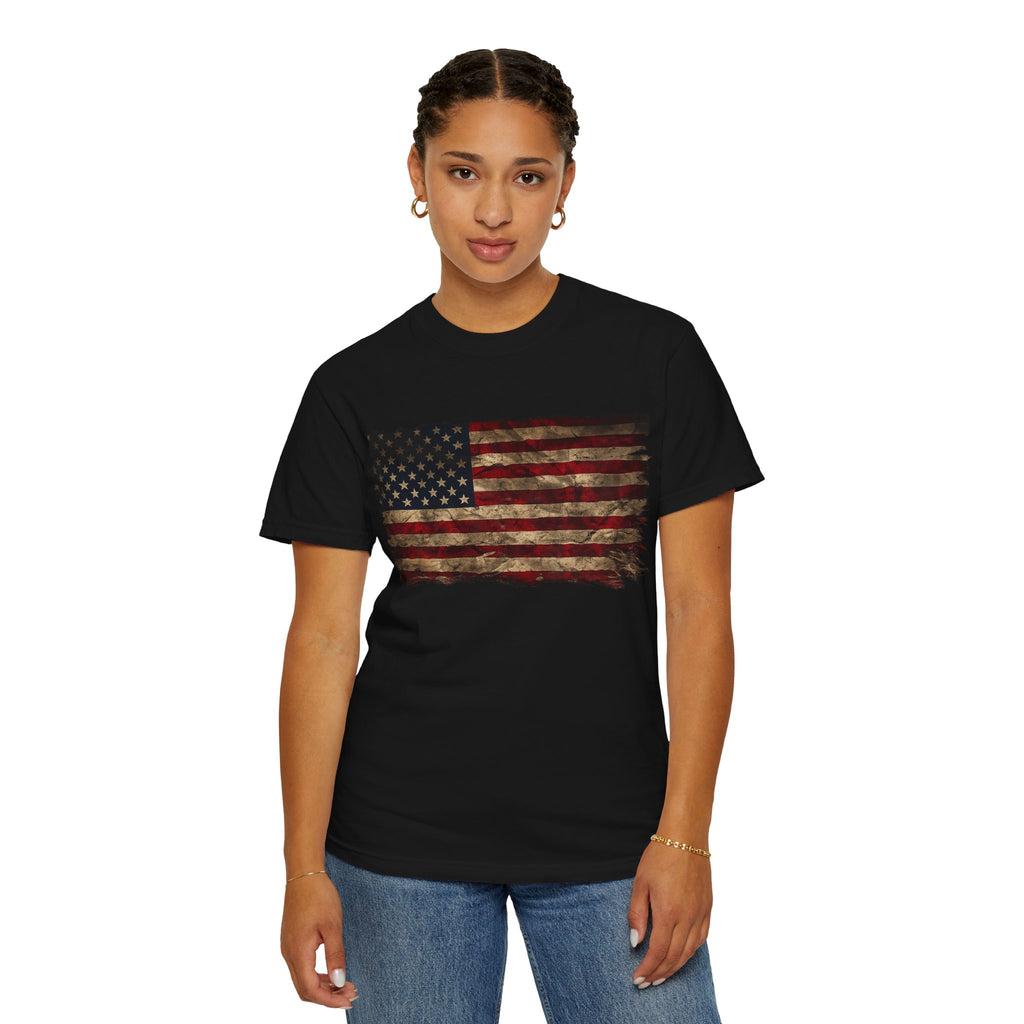 Distressed Flag Unisex Tee