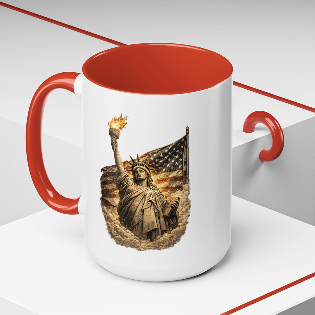 Lady Liberty Ceramic Mug for Coffee Lovers