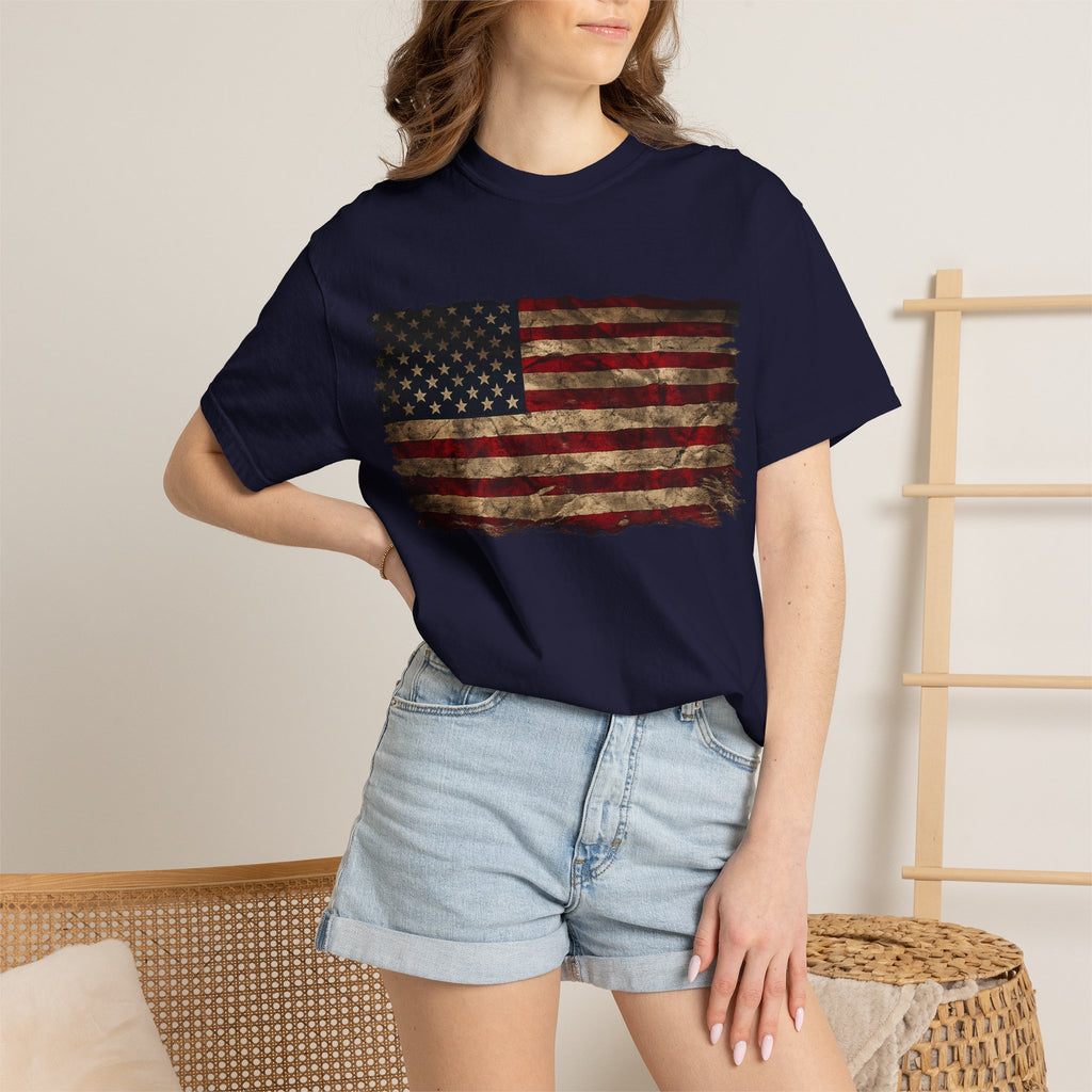Distressed Flag Unisex Tee