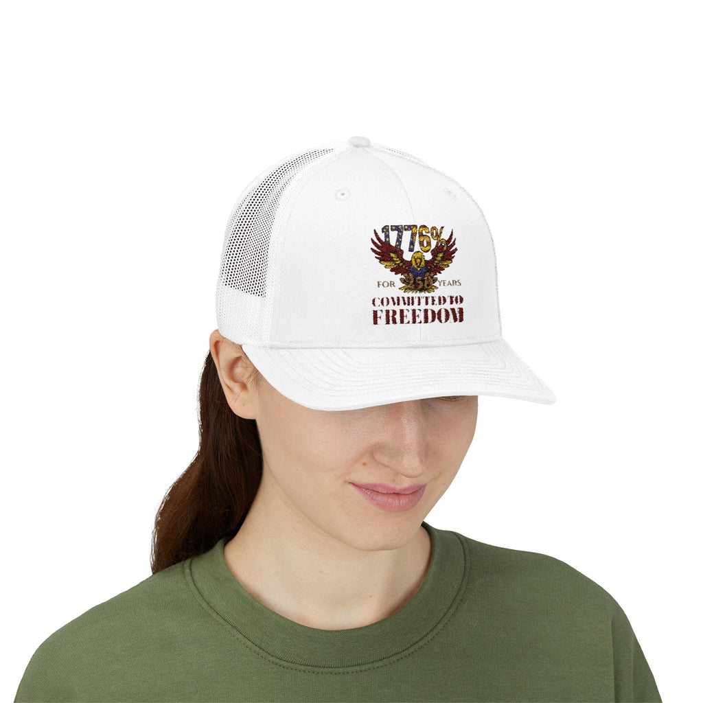 1776% Committed to Freedom Snapback Trucker Cap