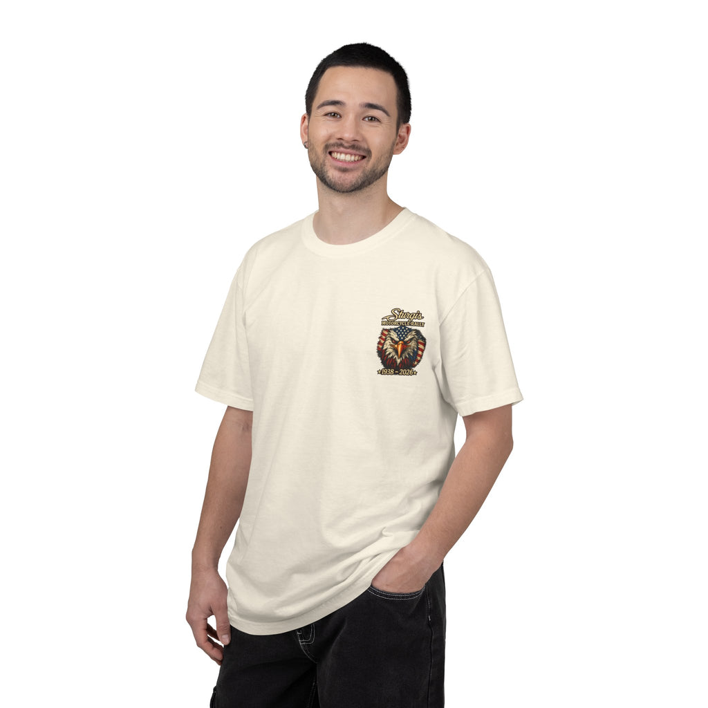 Sturgis Freedom Rally T-Shirt — Eagle Graphic with Rally Dates