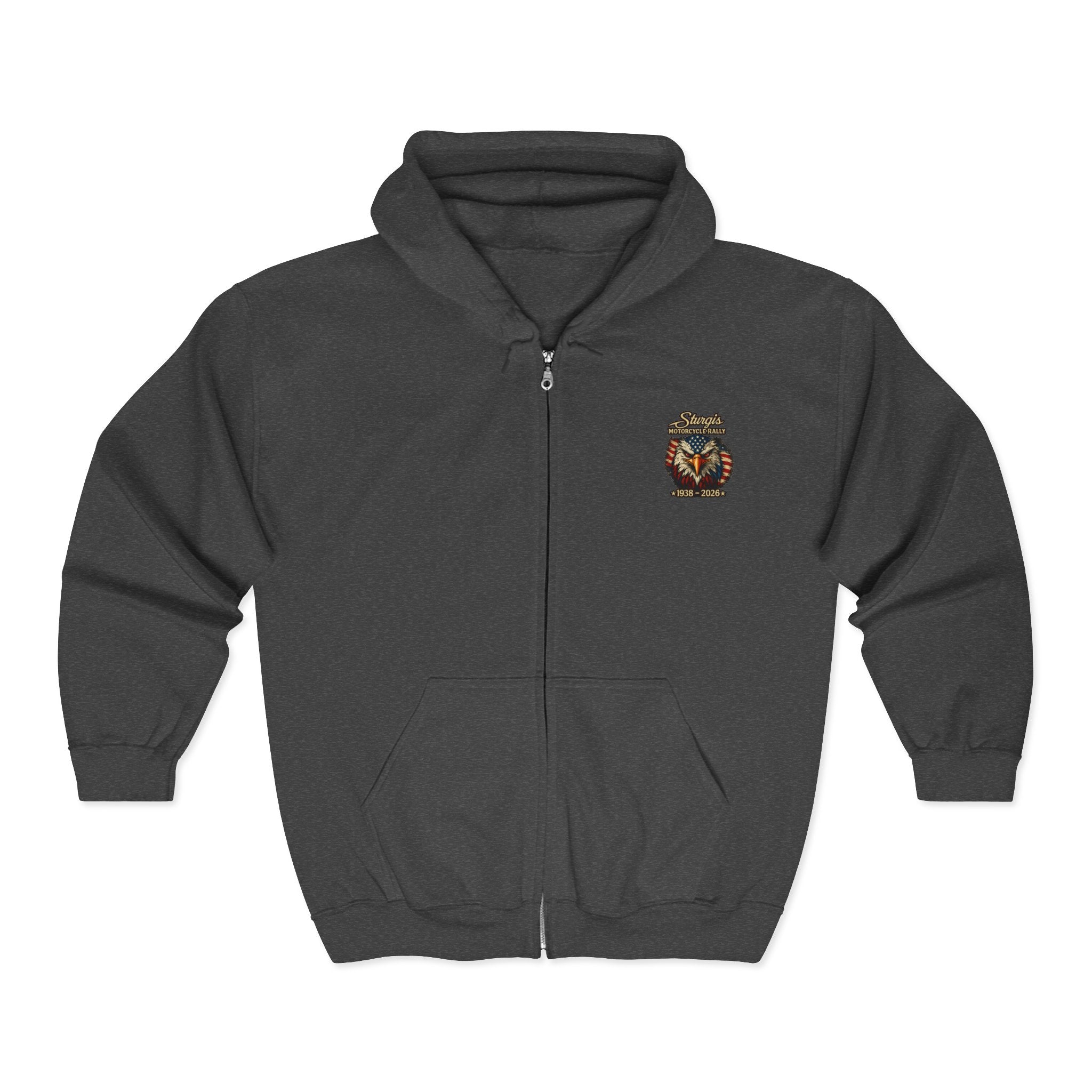 Sturgis Motorcycle Freedom Rally Hoodie (Front & Back Print)