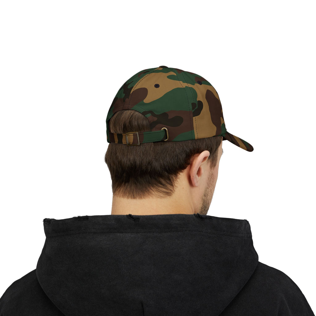 Distressed American Flag Dad Cap — Vintage USA