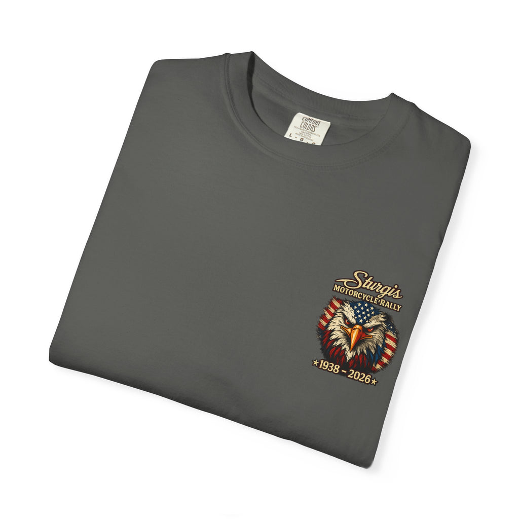 Sturgis Freedom Rally T-Shirt — Eagle Graphic with Rally Dates