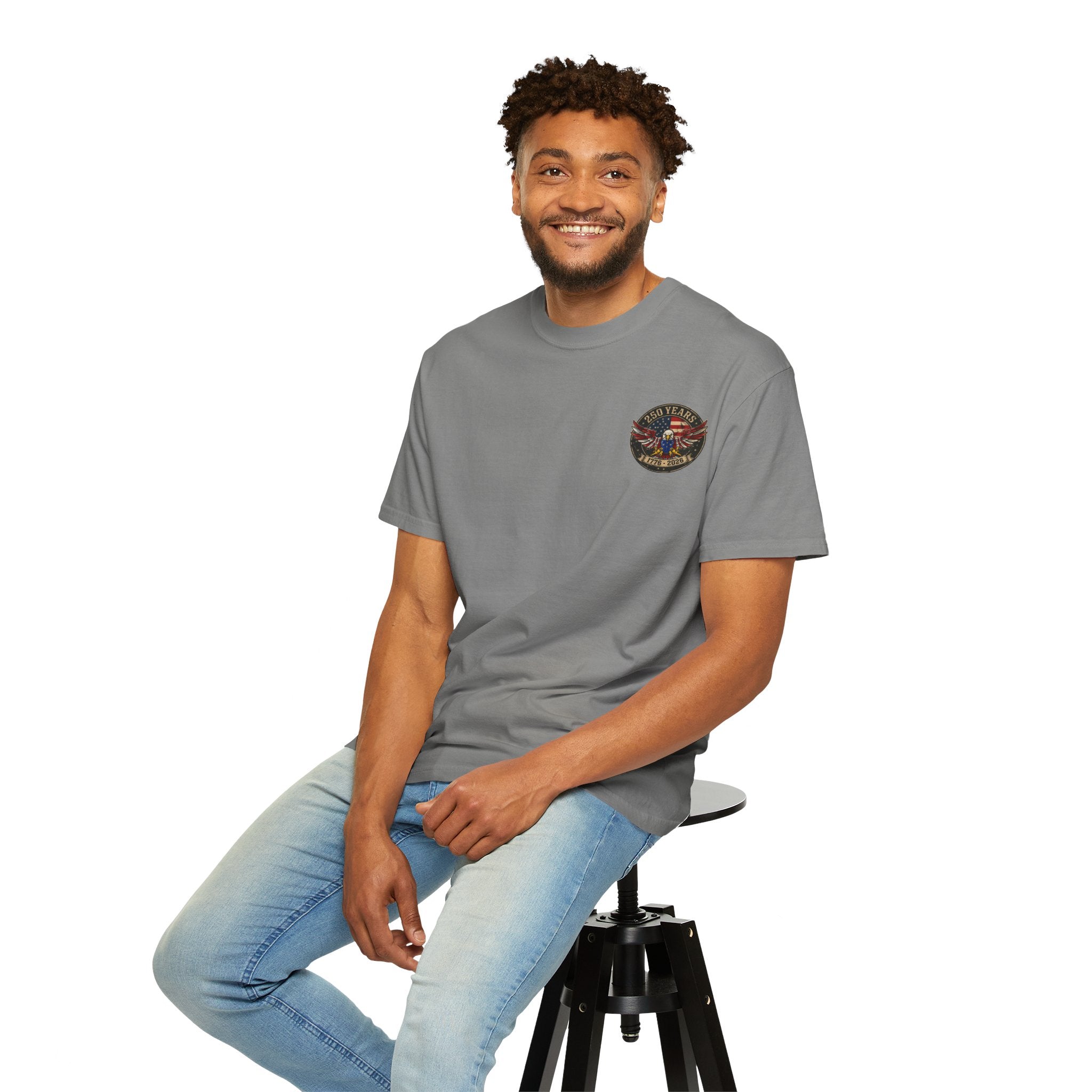 America Motorcycle Unisex Tee Front and Back Design