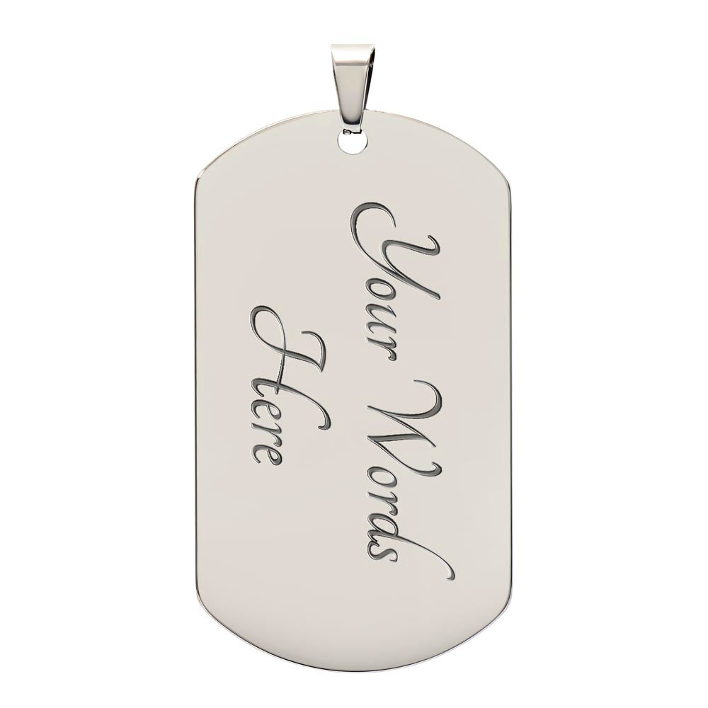 1776% Committed to Freedom Dog Tag Necklace